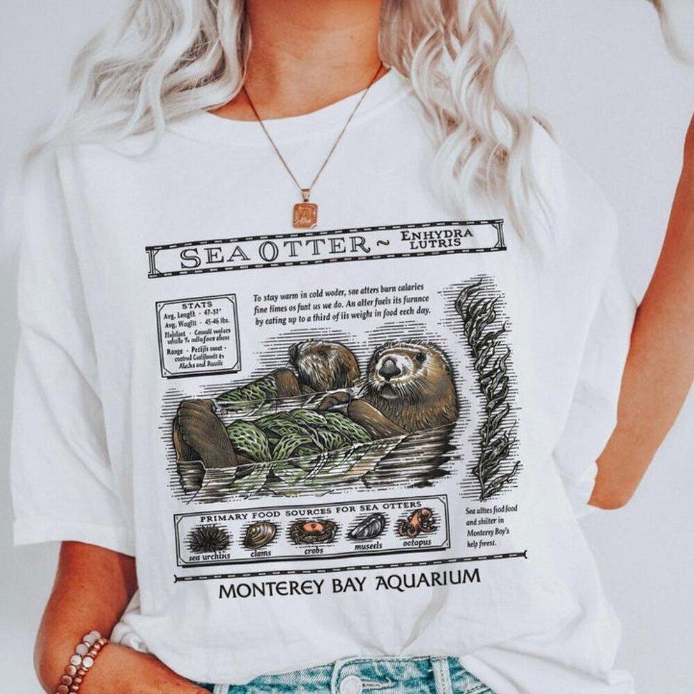 Sea Otters Monterey Bay Aquarium Shirt, Music Fan T Shirt